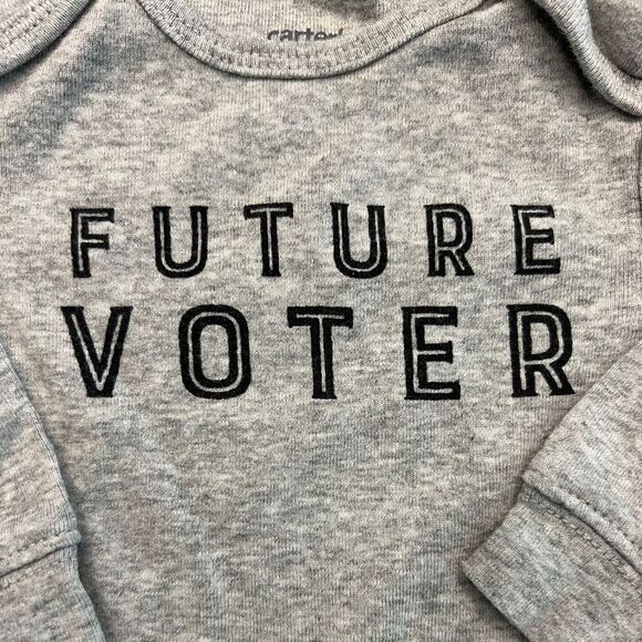 Future Voter Baby Romper / Carter’s / Size 3 Months / Like New - Picture 4 of 4